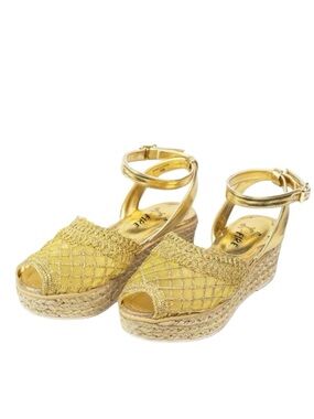 Toulouse Espadrille Sandals - Gold